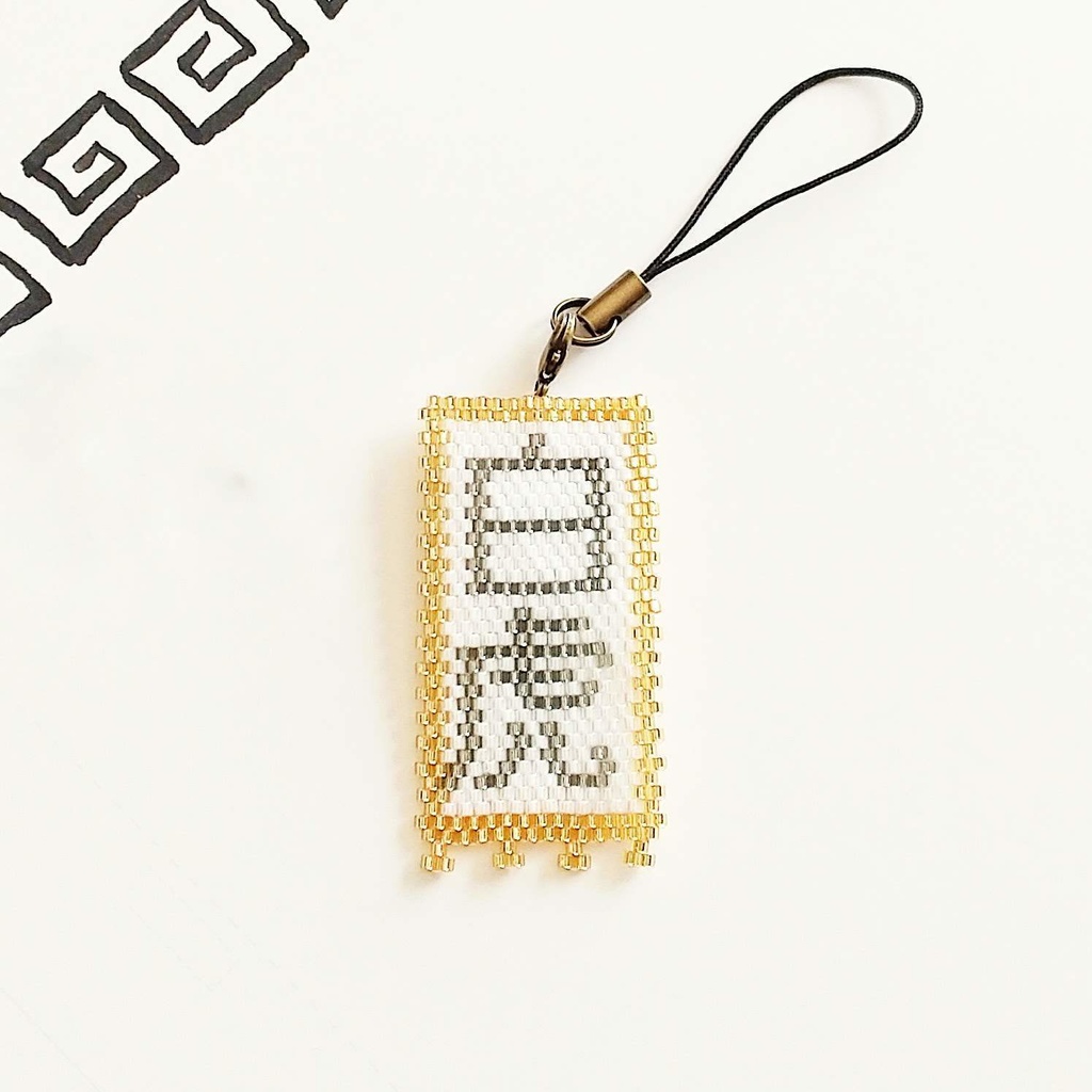 古の中国軍旗「四神」セット ブローチ金具付き☆