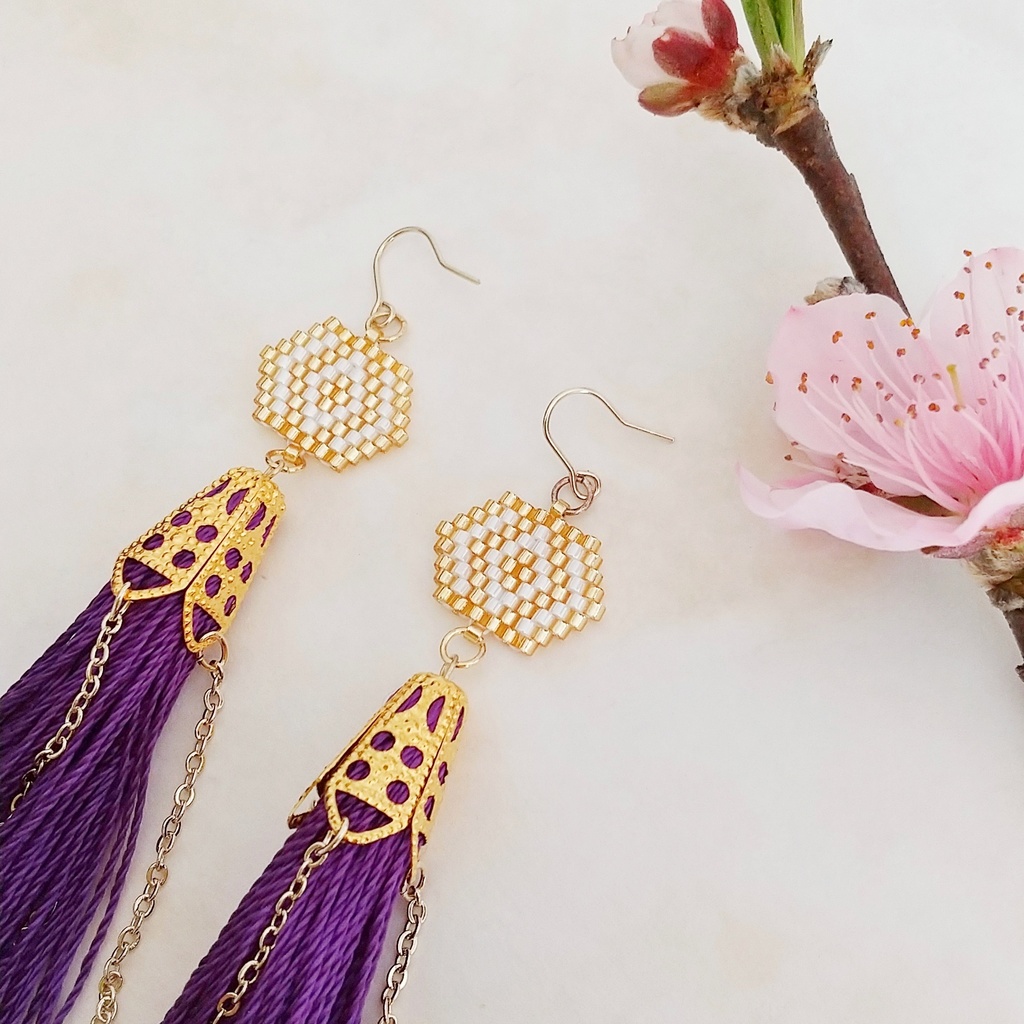 貂蝉 中国四大美人の耳飾り 銅猫台 Booth