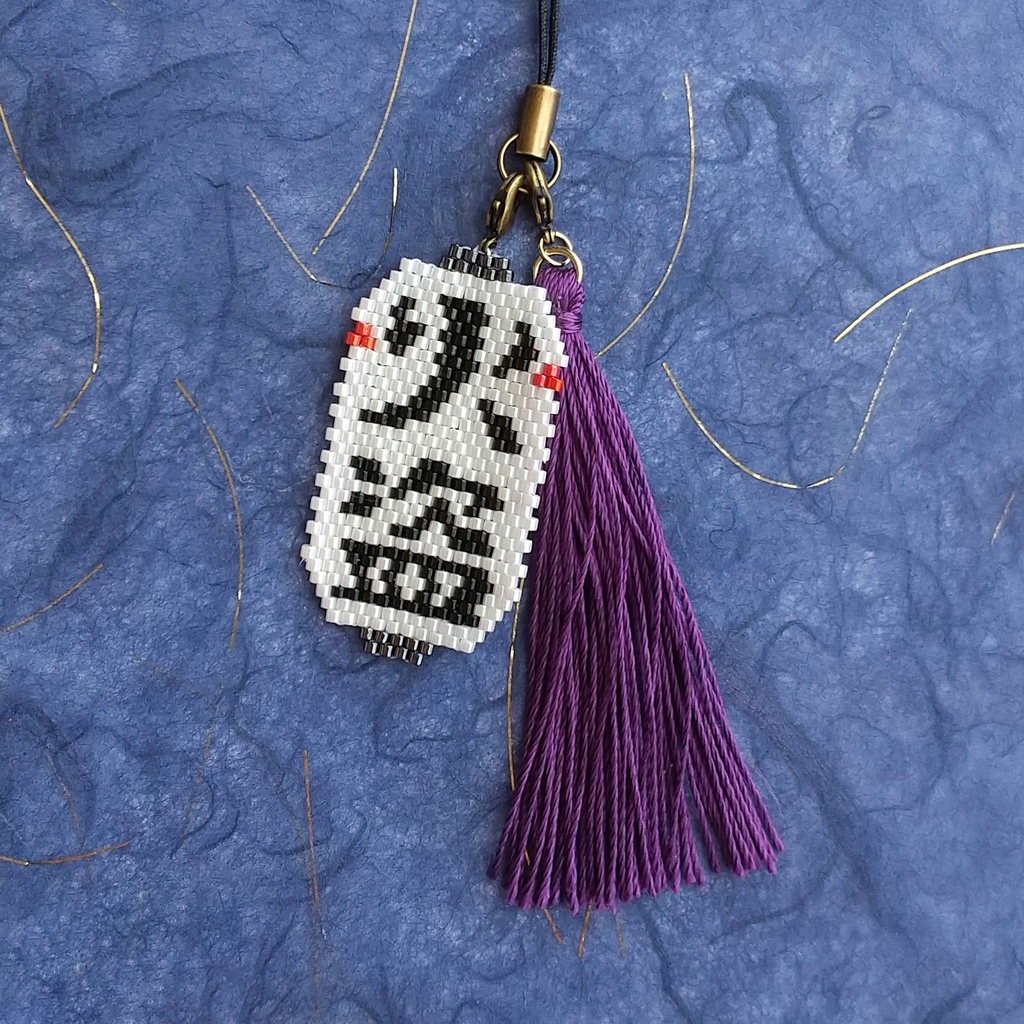 【時代劇】火盗提灯 & 十手の房 セット (ブローチ金具付き!)