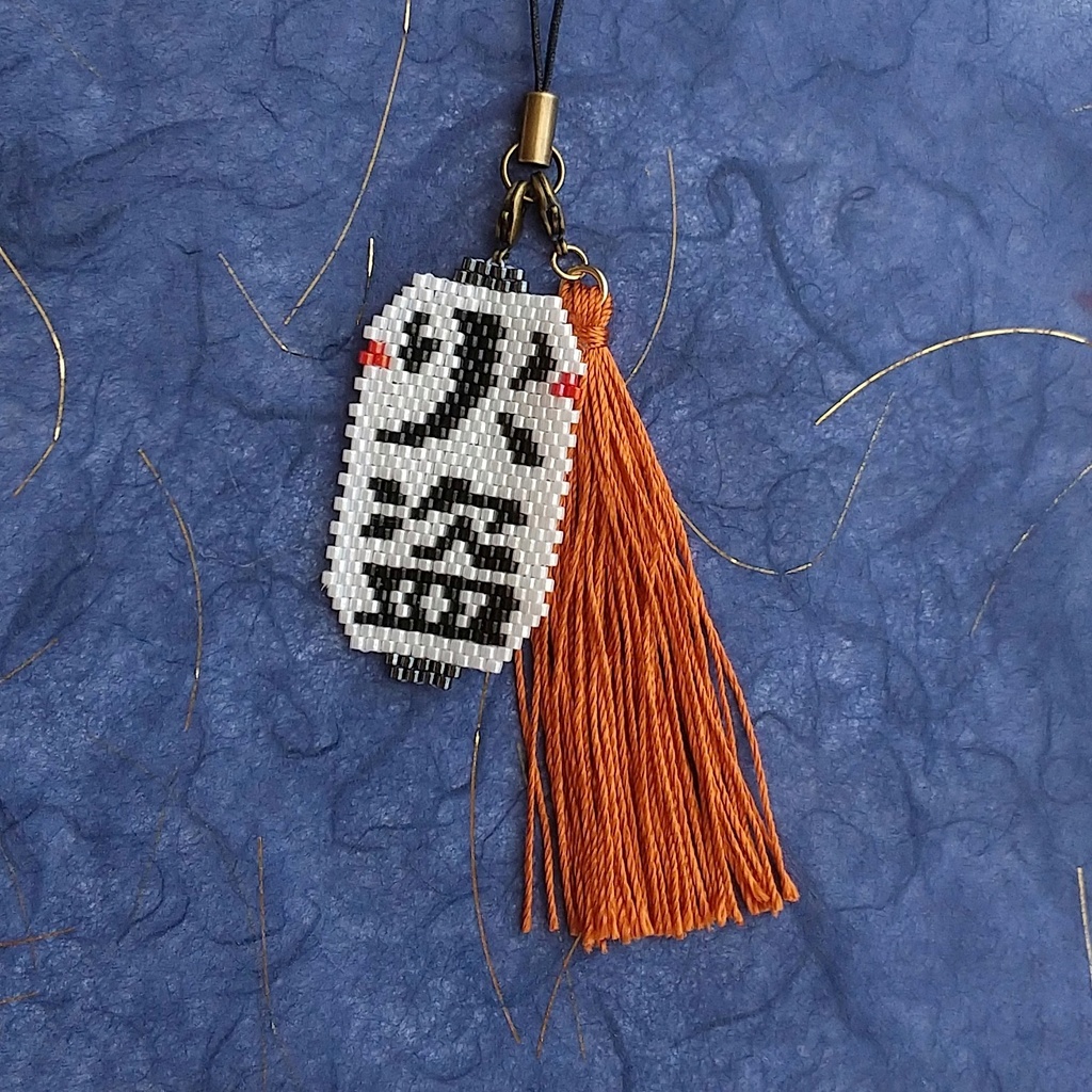 【時代劇】火盗提灯 & 十手の房 セット (ブローチ金具付き!)