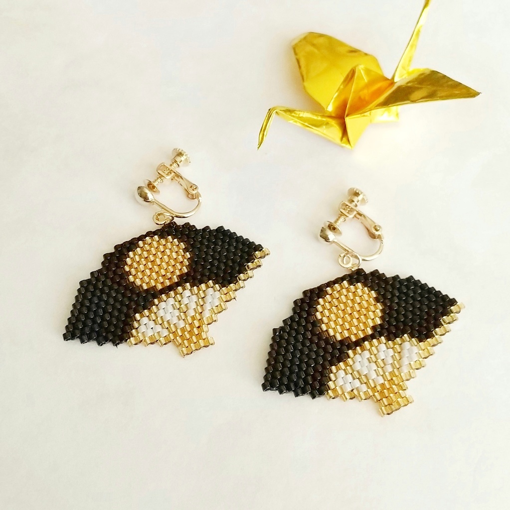 扇・月 イヤリング / ピアス