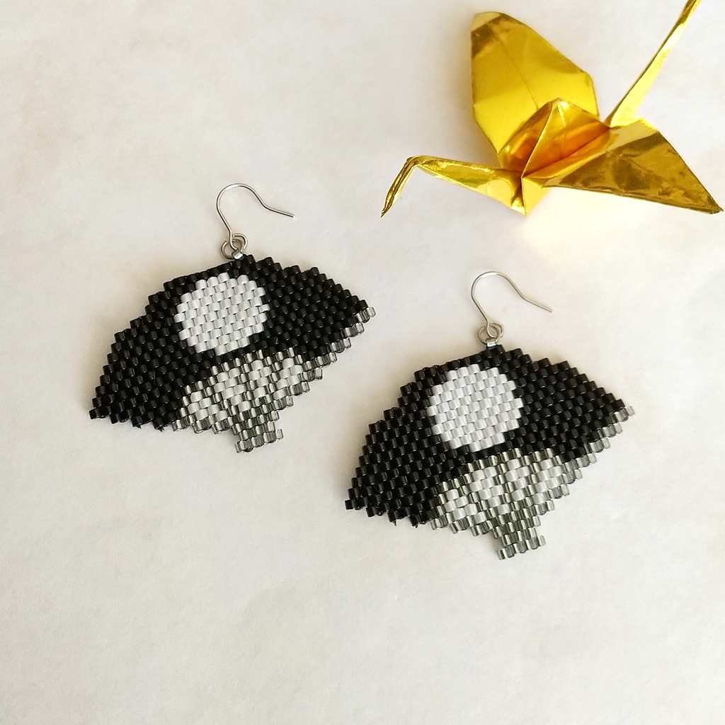 扇・月 イヤリング / ピアス