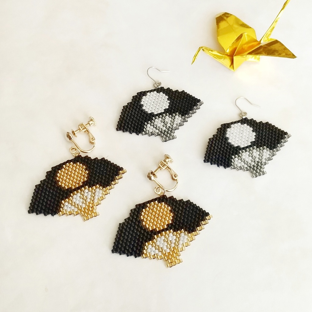 扇・月 イヤリング / ピアス