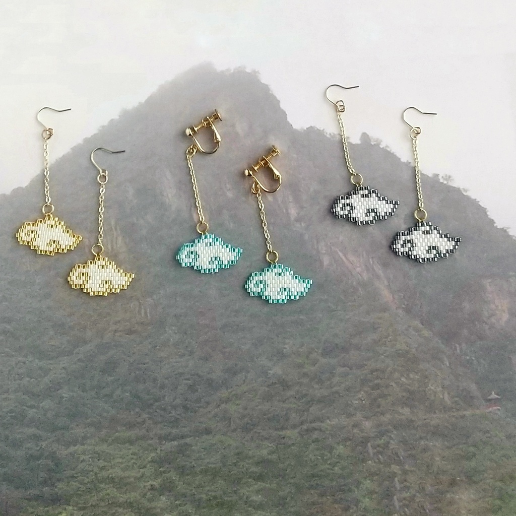 觔斗雲の耳飾り