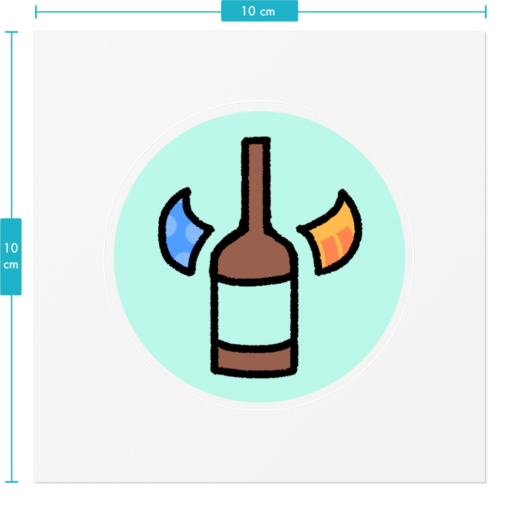 【店オス】いとへんちゃんクリアステッカー
