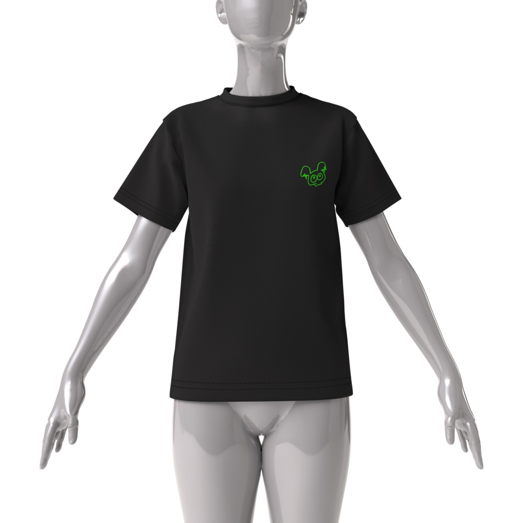 ステージPASS風 Tシャツ(半そで・ブラック)