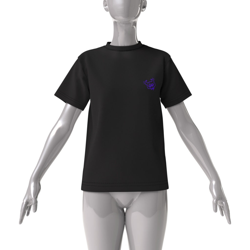 ステージPASS風 Tシャツ(半そで・ブラック)