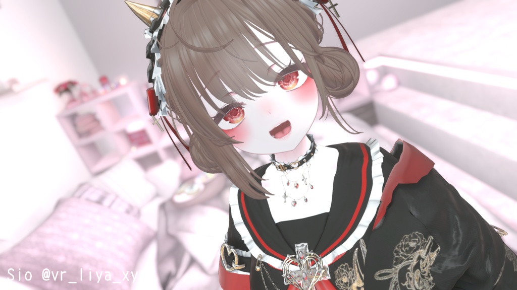 【12アバター対応】うごく!!ハートローディングアイテクスチャ