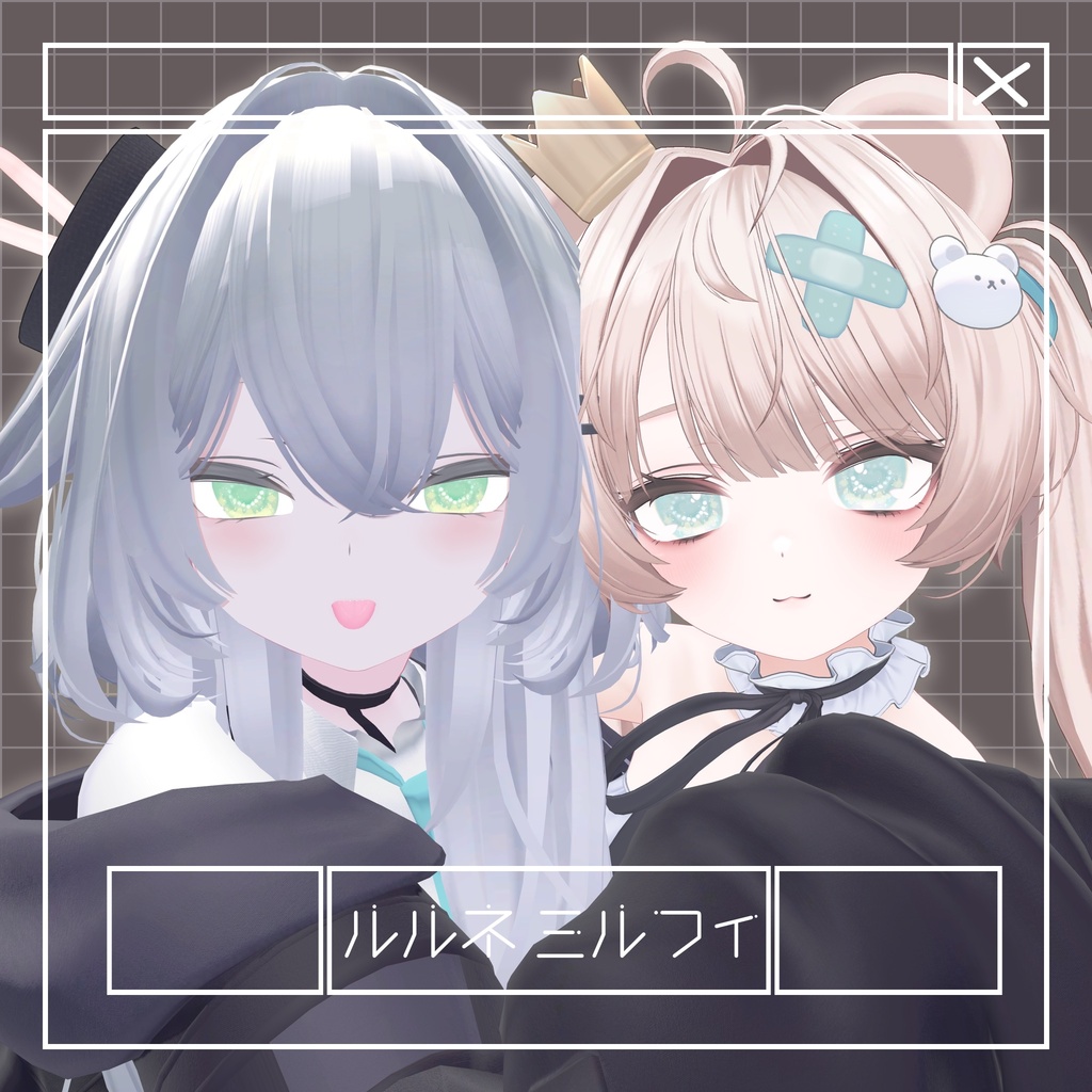 【12アバター対応】うごく!!ハートローディングアイテクスチャ