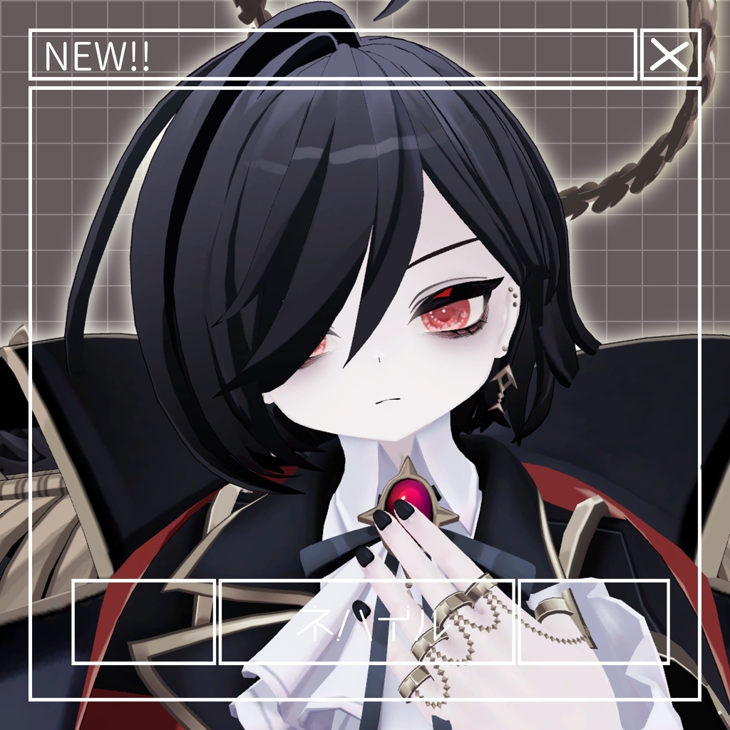 【14アバター対応】うごく!!ハートローディングアイテクスチャ