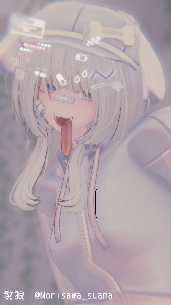 【12アバター対応】うごく!!ハートローディングアイテクスチャ