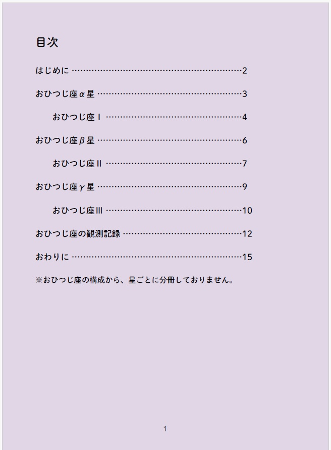 星章綴|星座|おひつじ座|始まりの瞬間