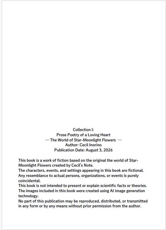 Collection I: Prose Poetry of a Loving Heart | The World of Star-Moonlight Flowers
