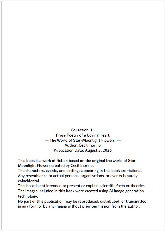 Collection I: Prose Poetry of a Loving Heart | The World of Star-Moonlight Flowers
