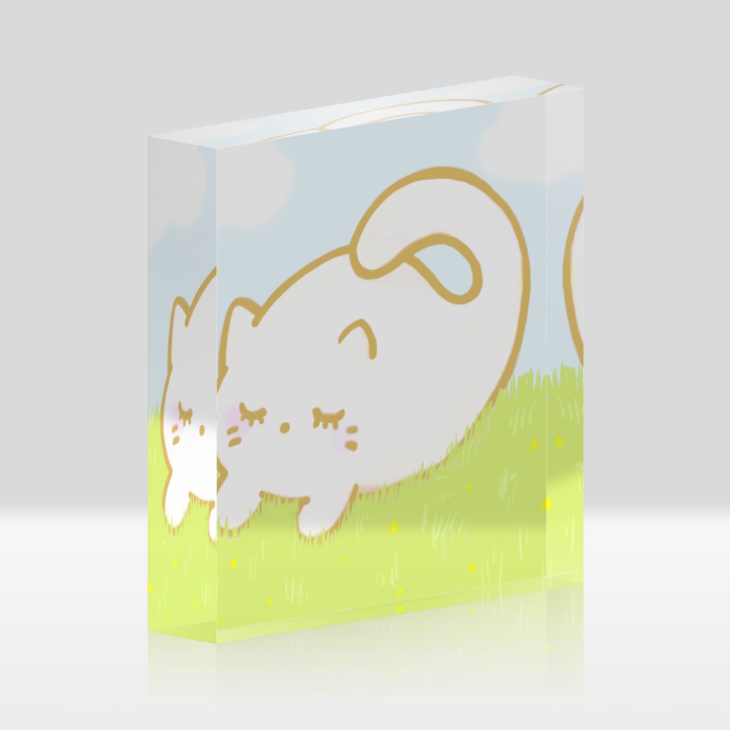 もちねこのミルク アクリルブロック