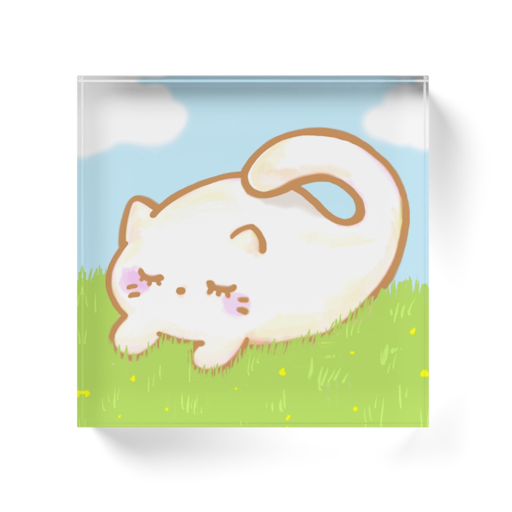 もちねこのミルク アクリルブロック