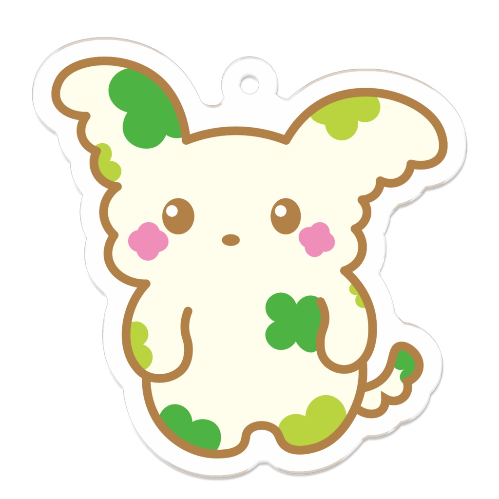 ハピヨン　アクリルキーホルダー（コーティングあり） - 50 x 50 (mm)