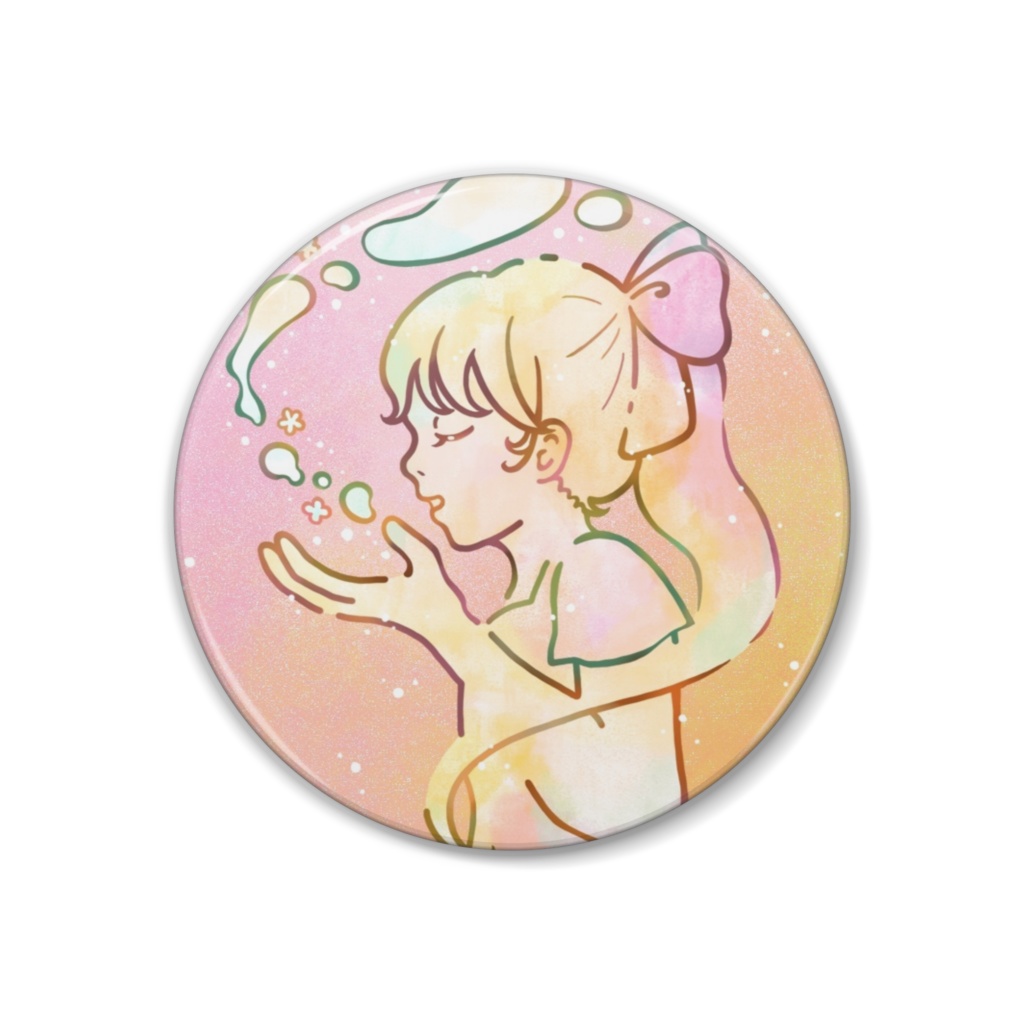 泡　缶バッジ - 38mm