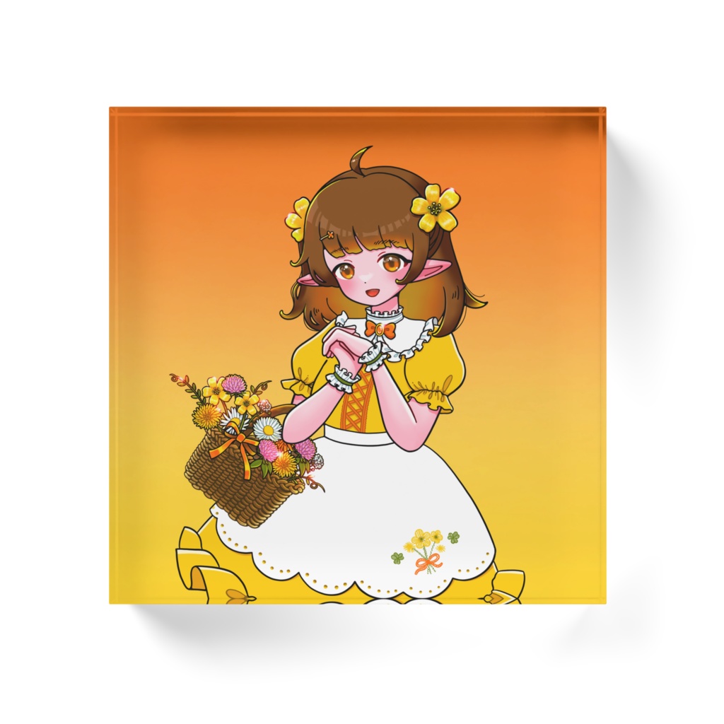 野花あんな(通常衣装) アクリルブロック - 100x100mm 原価: ¥ 3,800