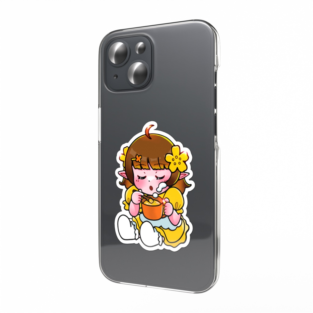 野花あんなミニキャラ(コーンスープ)　スマホステッカー