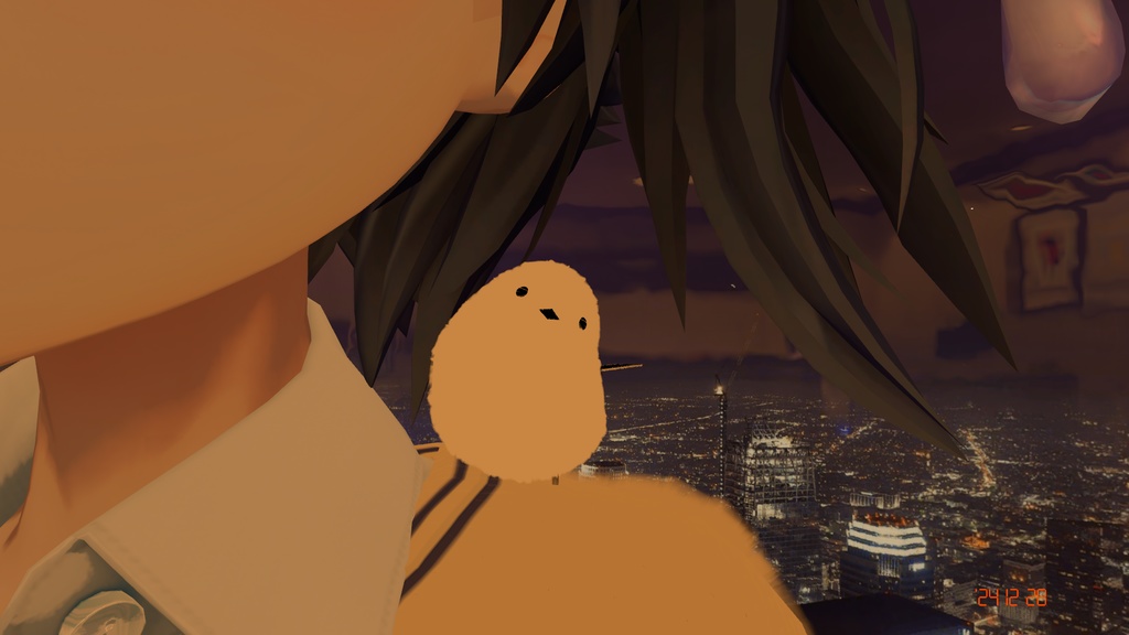 【無料版あり】肩乗りシマエナガ【夏バージョン追加!!!】