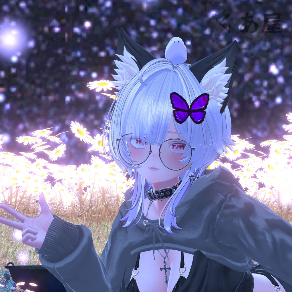 【VRChat用アクセサリー】バタフライジェム -ButterflyGem-