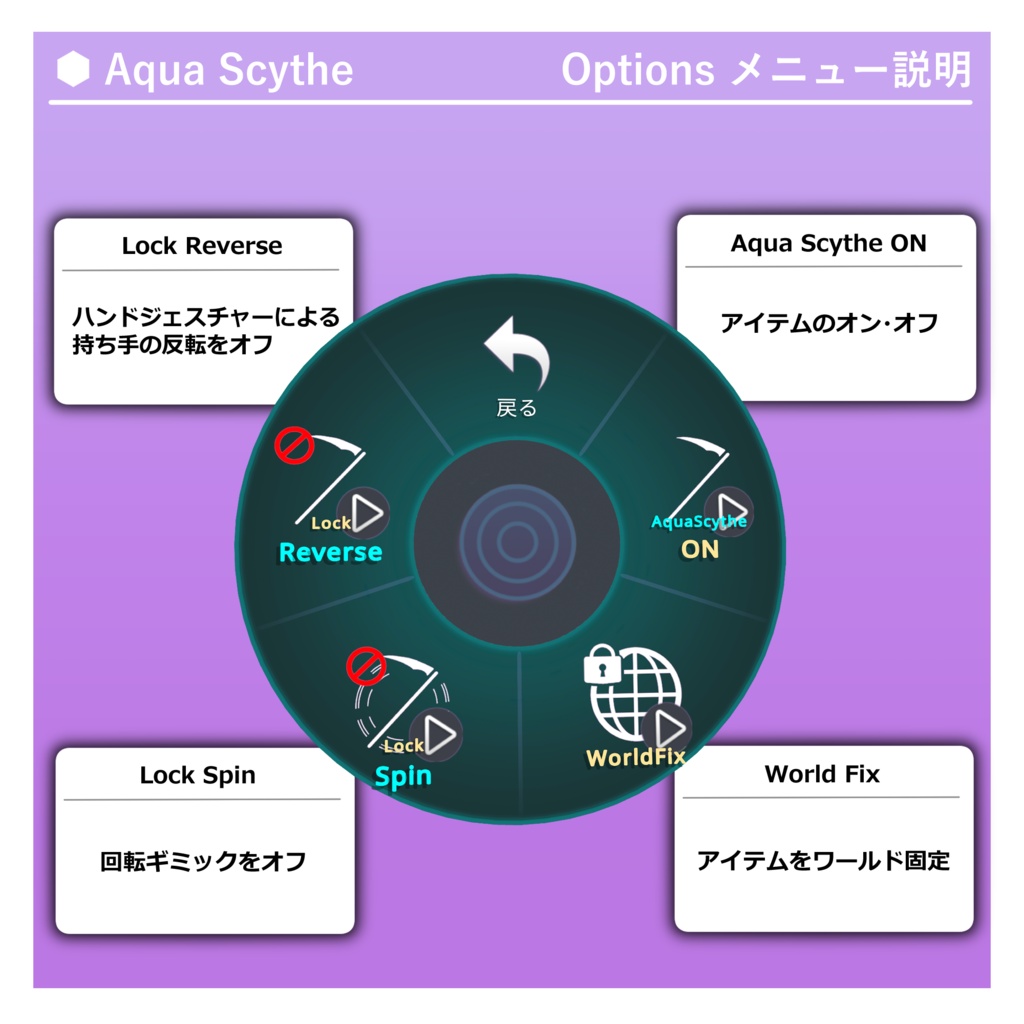 【VRChat用武器ギミック】水の大鎌 ~AquaScythe~