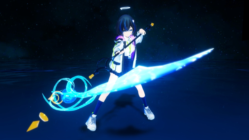 【VRChat用武器ギミック】水の大鎌 ~AquaScythe~