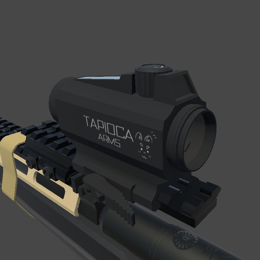 TapiDot1 コンパクトドットサイト (VRC想定3Dモデル)