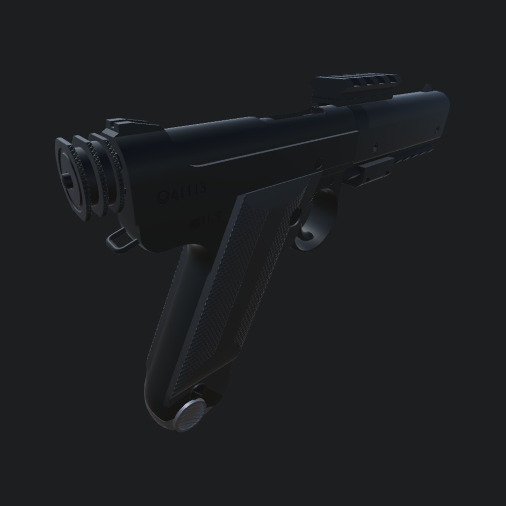 十四年式拳銃近代化キット Type14ModernizeKit (VRC想定3Dモデル)