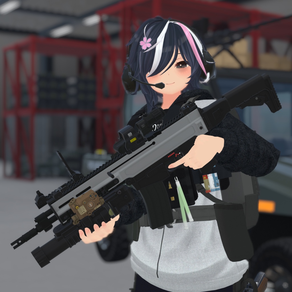 TA805G1 40×46mmグレネードランチャー (VRC想定3Dモデル)