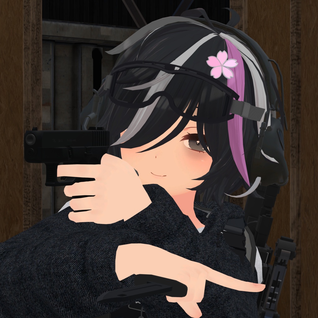 9×19mmハンドガン T26 (VRC想定3Dモデル)