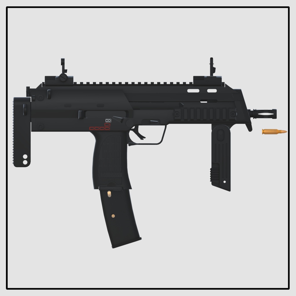 TA7A1 4.6×30㎜PDW (VRC想定3Dモデル)