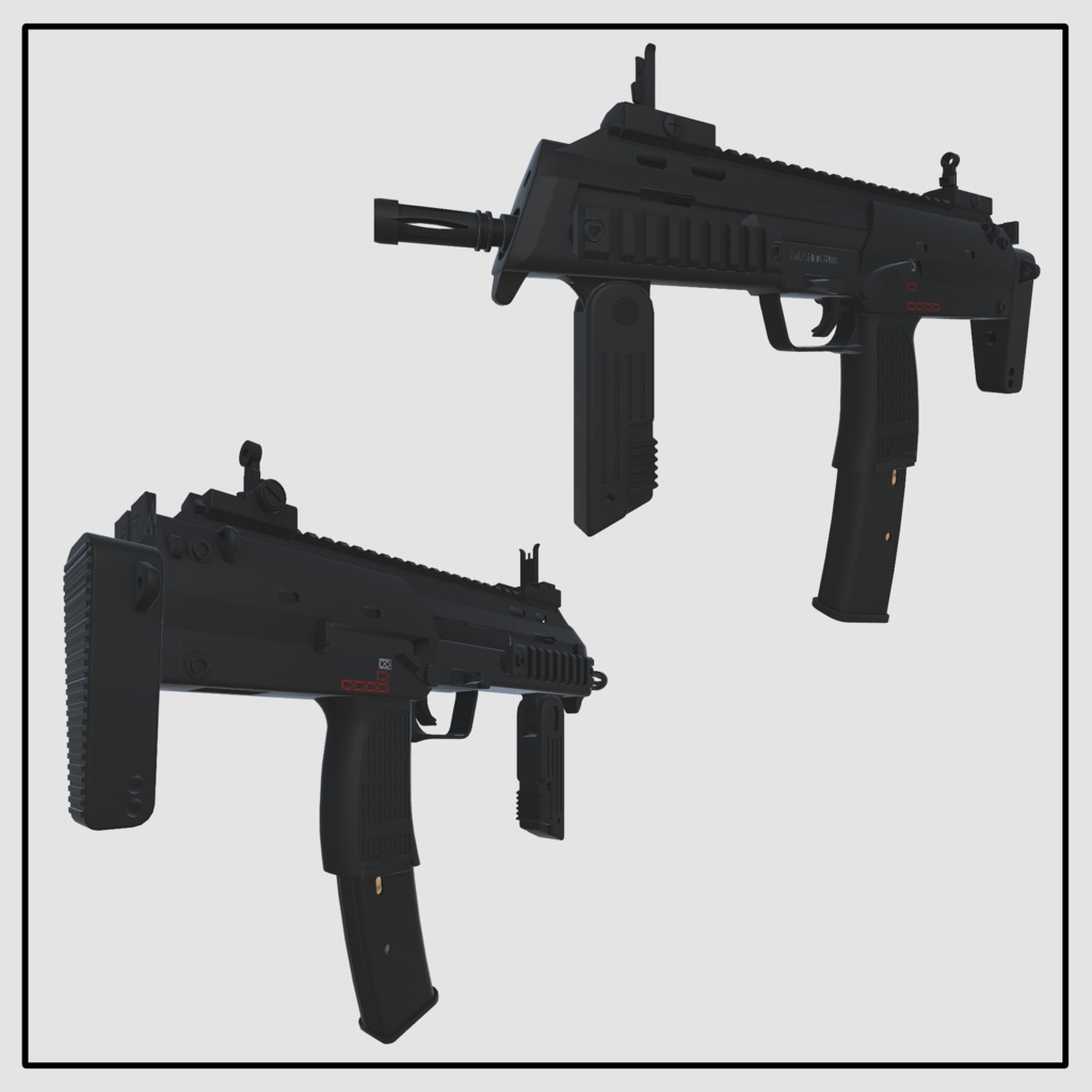 TA7A1 4.6×30㎜PDW (VRC想定3Dモデル)