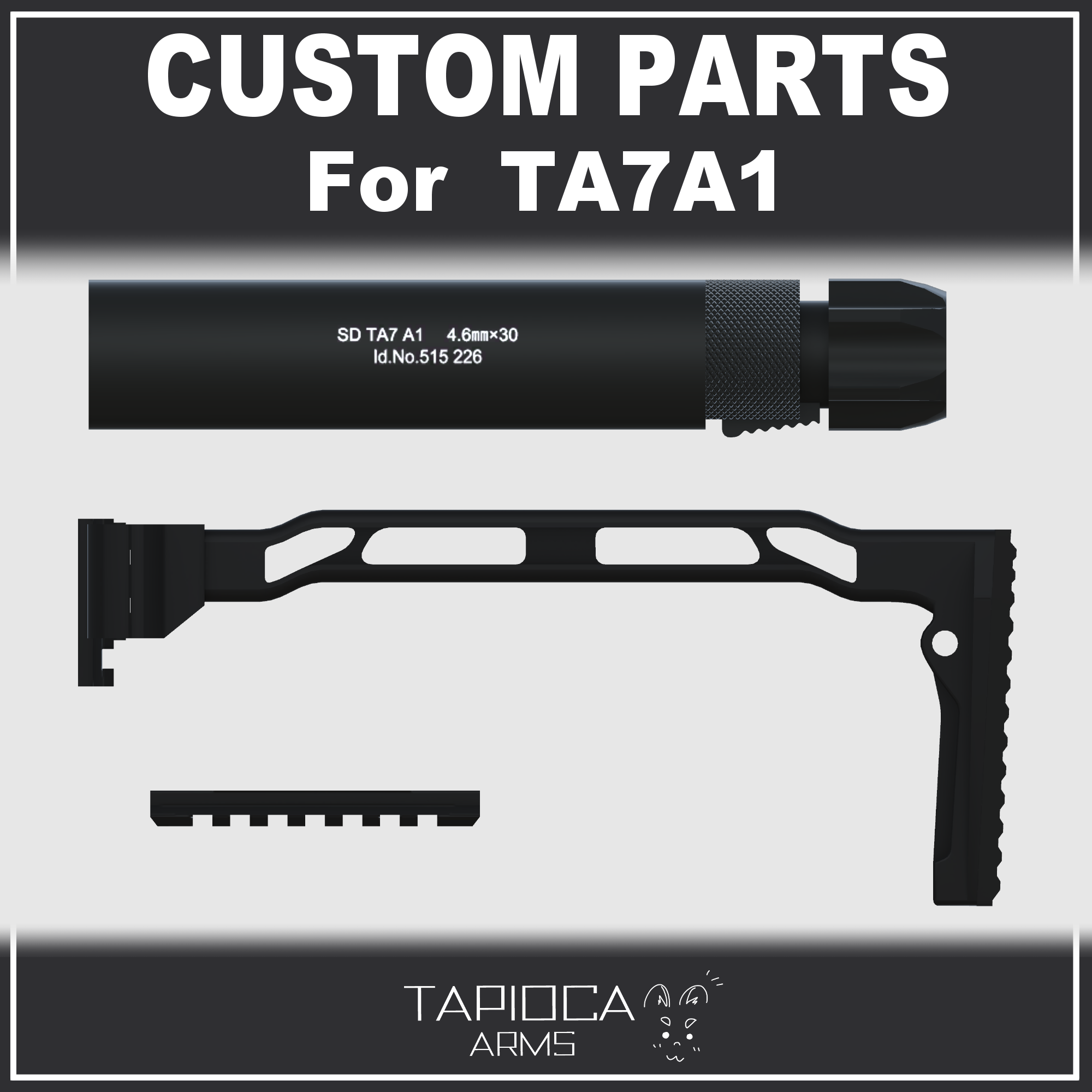 TA7A1向けカスタムパーツセット (VRC想定3Dモデル)