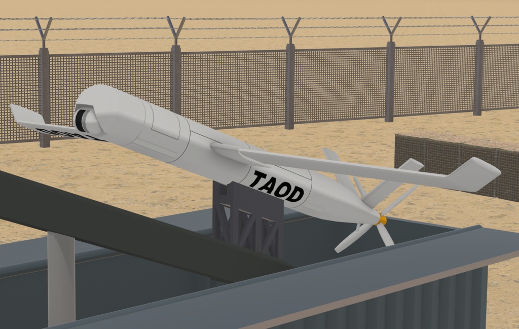TA-1 SkyWatcher ReconUAV 無人航空機(ドローン) (VRC想定3Dモデル)