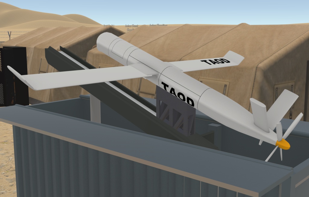 TA-1 SkyWatcher ReconUAV 無人航空機(ドローン) (VRC想定3Dモデル)