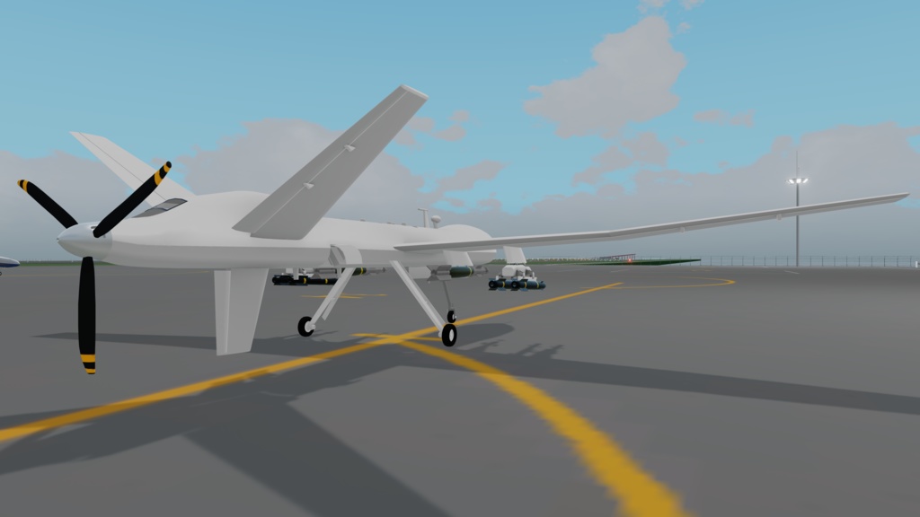 TA-2 SkyPunisher UCAV(無人攻撃機) (VRC想定3Dモデル)