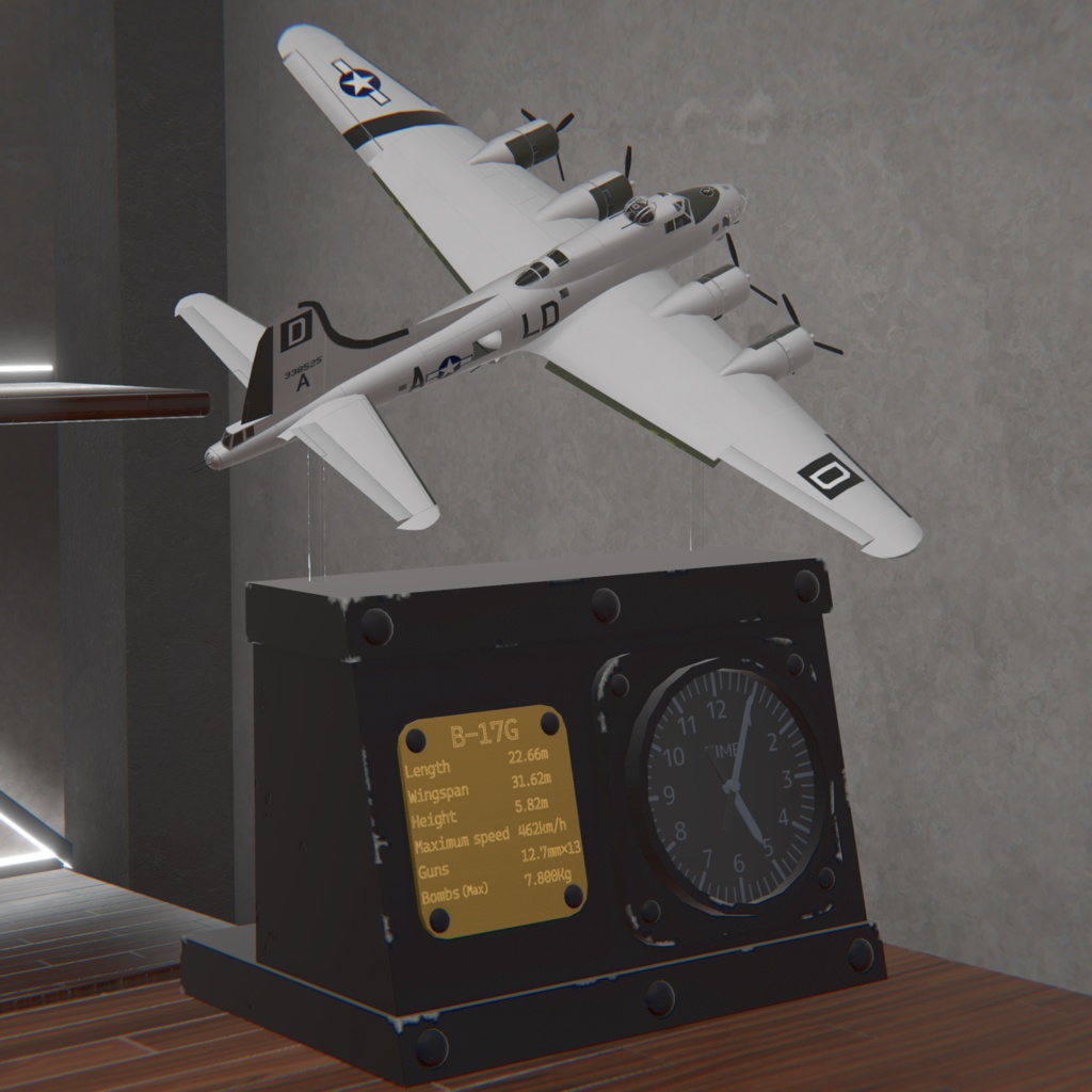 B-17G-Clock VRC用アナログ時計