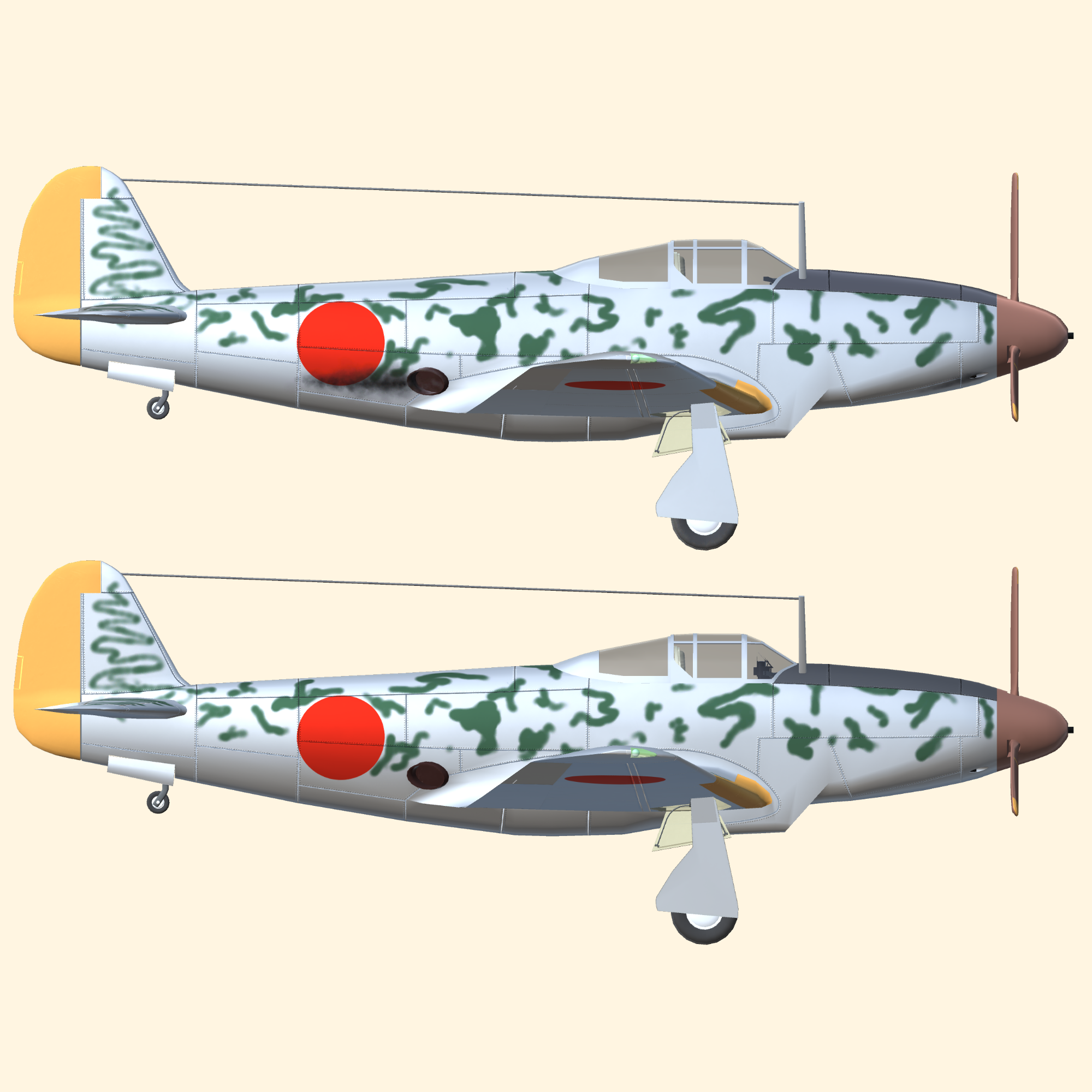帝国陸軍計画戦闘機 川崎 キー88 (VRC想定3Dモデル) - 一九三九製作所/桜雪航空制作部 - BOOTH