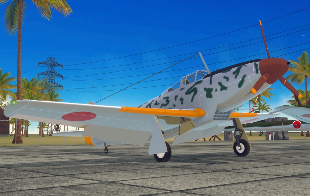 帝国陸軍計画戦闘機 川崎 キー88 (VRC想定3Dモデル)