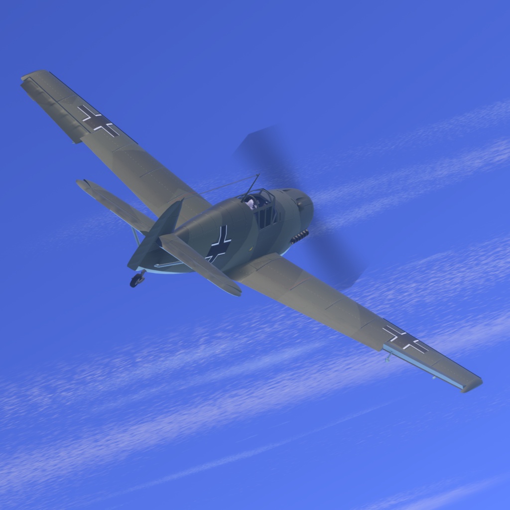 Bf109C 【VRC想定飛行可能3Dモデル】