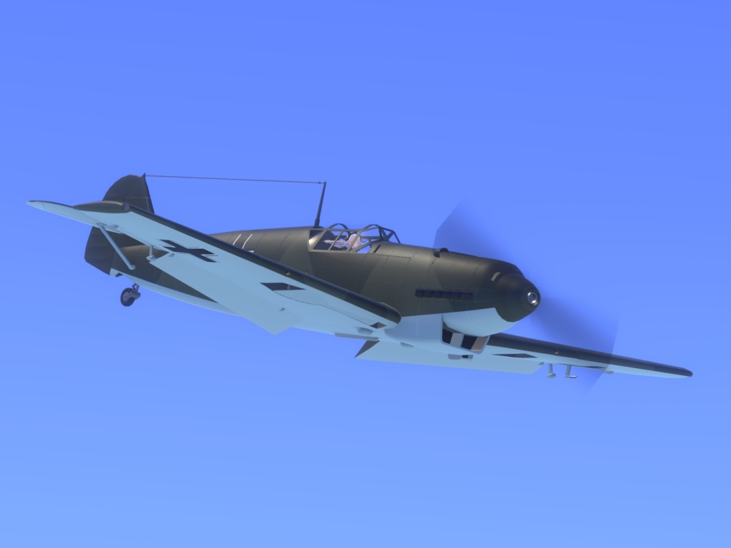 Bf109C 【VRC想定飛行可能3Dモデル】