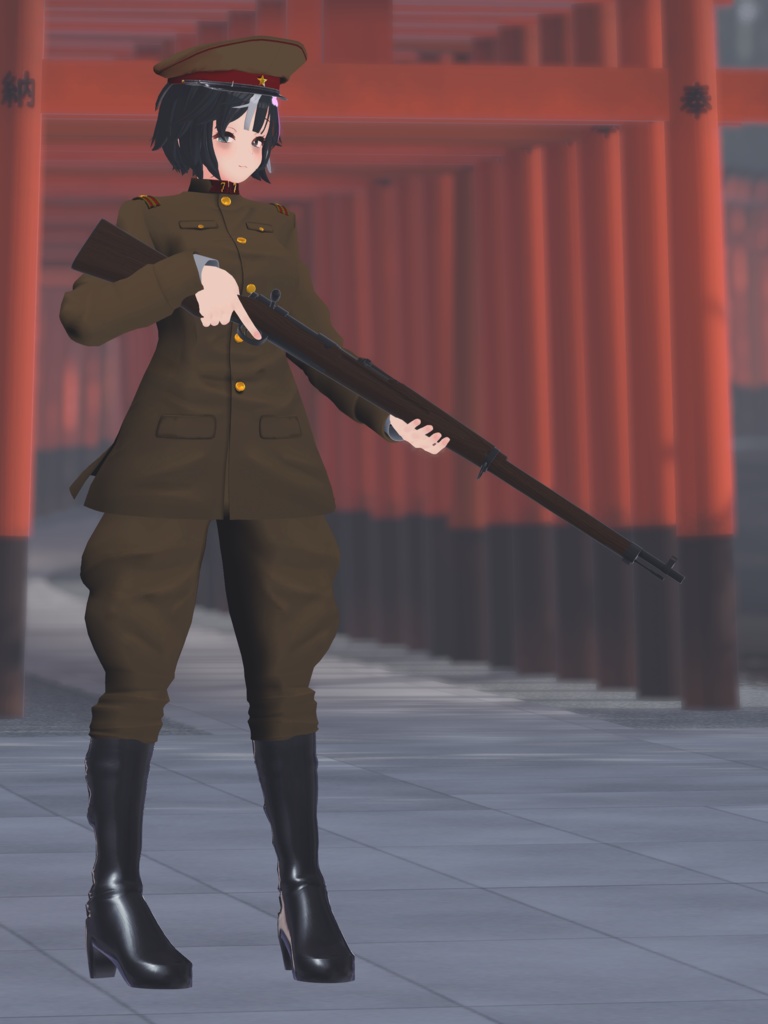 三八式歩兵銃 Arisaka Type38 (VRC想定3Dモデル)