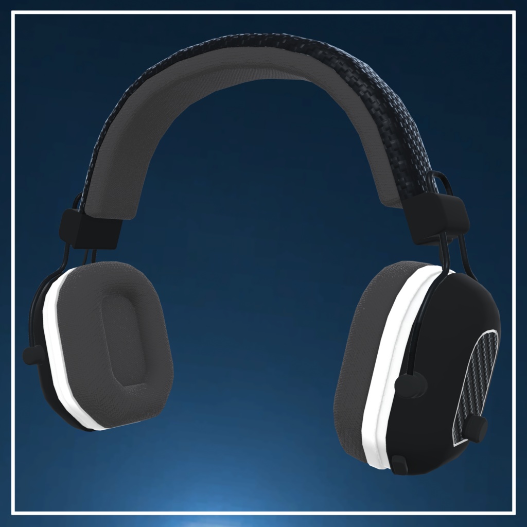 シンプルなヘッドホン SimpleHeadphone (VRC想定3Dモデル)