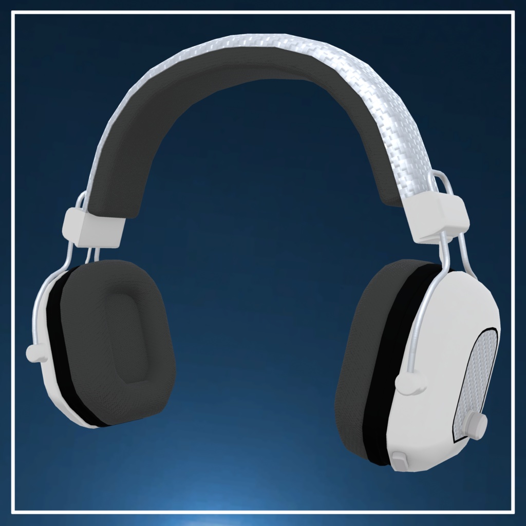シンプルなヘッドホン SimpleHeadphone (VRC想定3Dモデル)