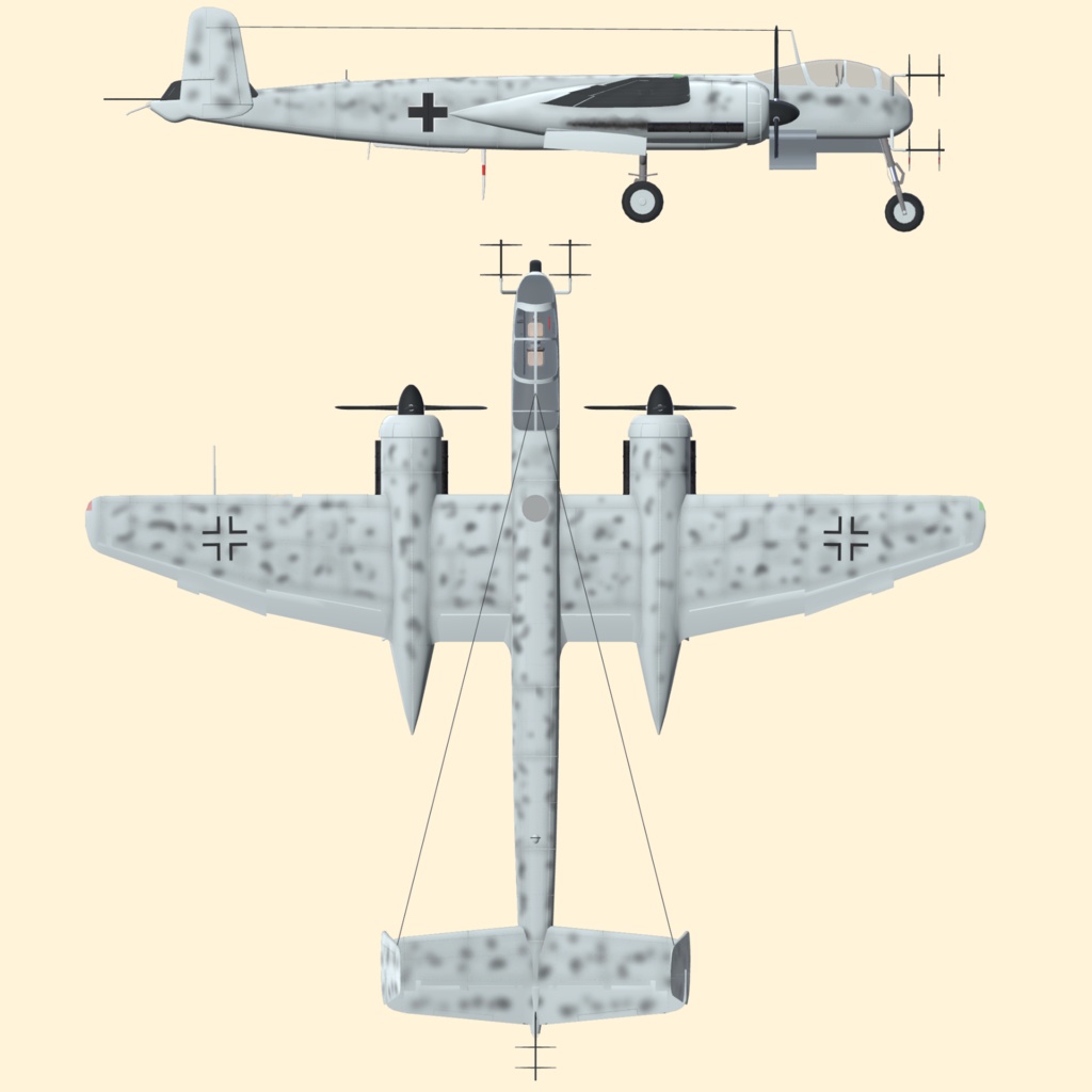 He219 ウーフー【VRC想定飛行可能3Dモデル】