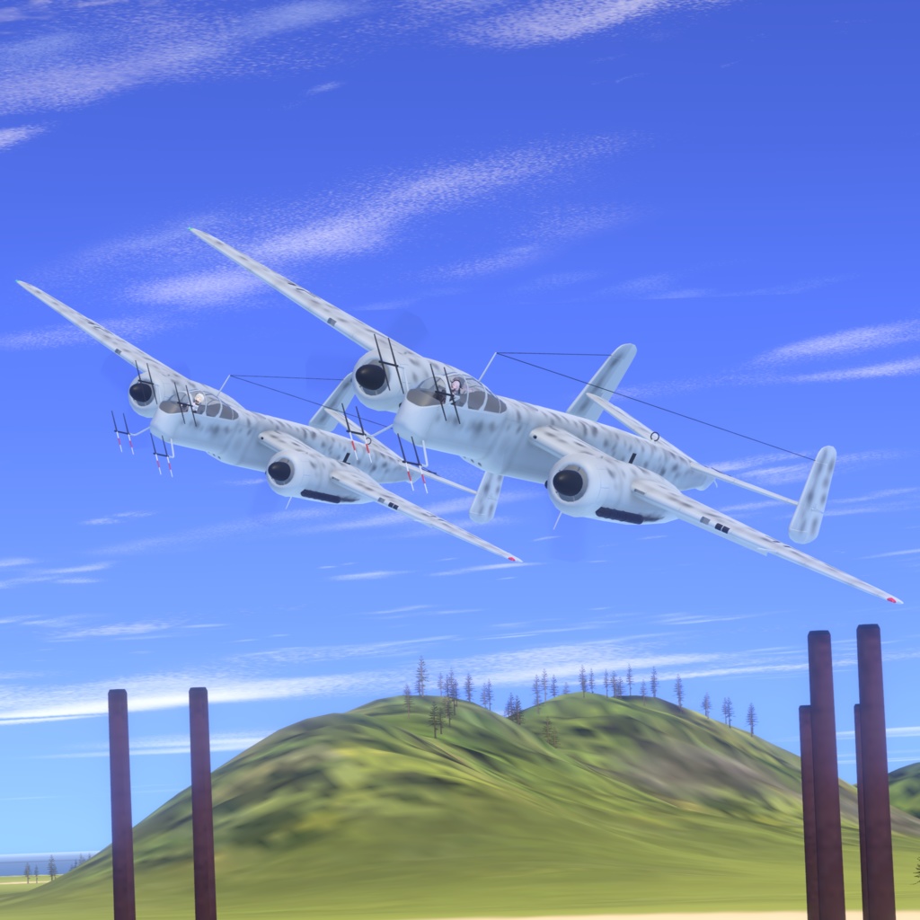 He219 ウーフー【VRC想定飛行可能3Dモデル】