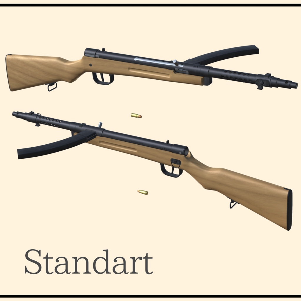 百式機関短銃 Type100SMG (VRC想定3Dモデル)