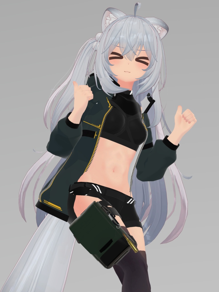 シンプルレッグポーチ (MA対応VRC想定3Dモデル)